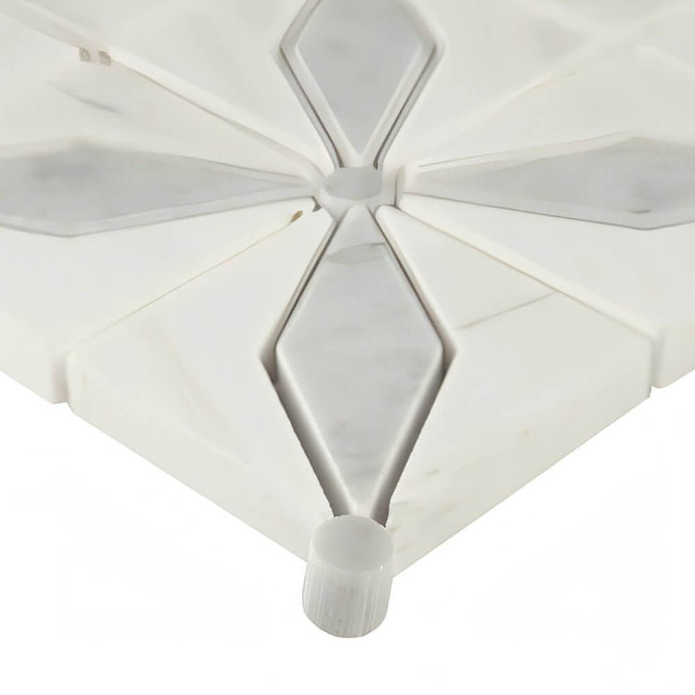 MSI Bianco Starlite 12x12 Polished Marble Mosaic Tile