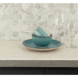 MSI Calacatta Cressa 2" Hexagon 12x12x 10mm Honed Marble Mosaic