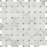MSI Calacatta Cressa Basketweave Honed 12x12