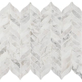 MSI Calacatta Oro Cressa Leaf Pattern Honed Mosaic Tile