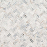 MSI Capri Blue 1x2 Herringbone Honed Mosaic Tile
