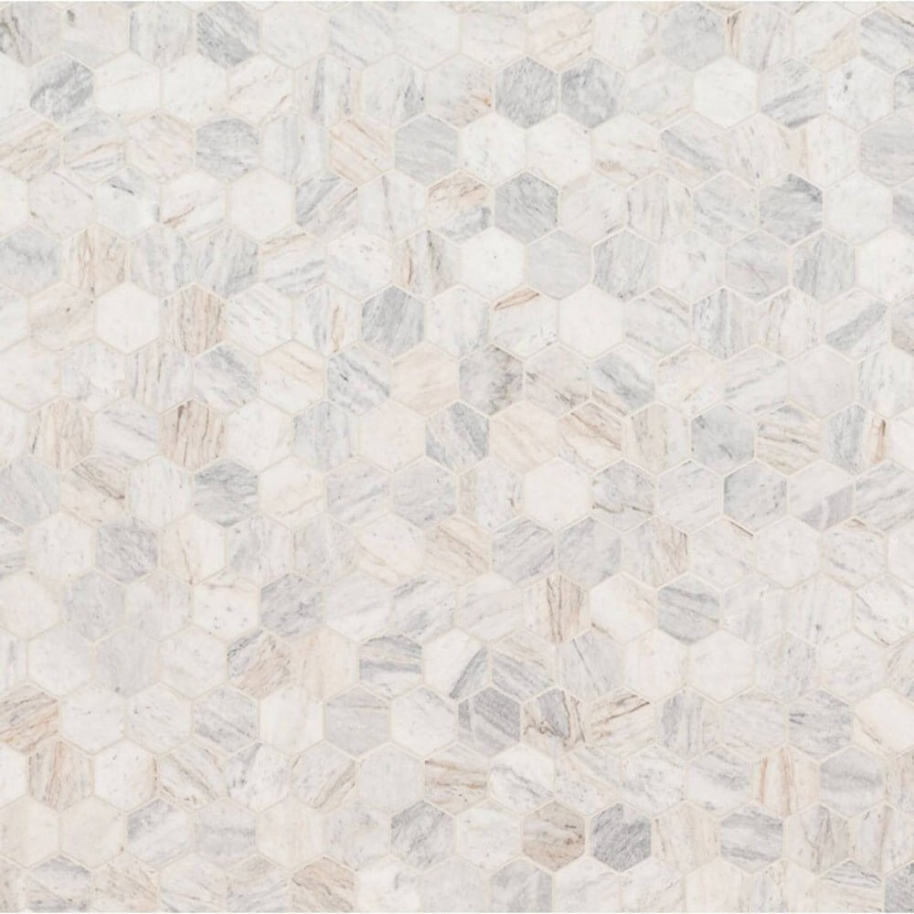 MSI Capri Blue 2” Hexagon Mosaic Tile