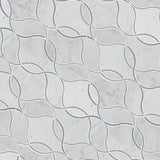 MSI Carrara White Ellipsis 8.66 in. x 11.63 in. x 10mm Polished