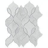 MSI Carrara White Ellipsis 8.66 in. x 11.63 in. x 10mm Polished