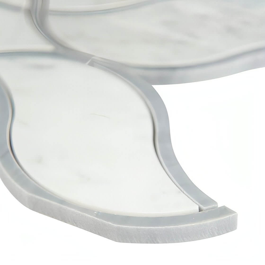 MSI Carrara White Ellipsis 8.66 in. x 11.63 in. x 10mm Polished