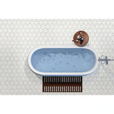 MSI Carrara White + Thassos White Faceted 12x9.26 Polished Marble Mosaic