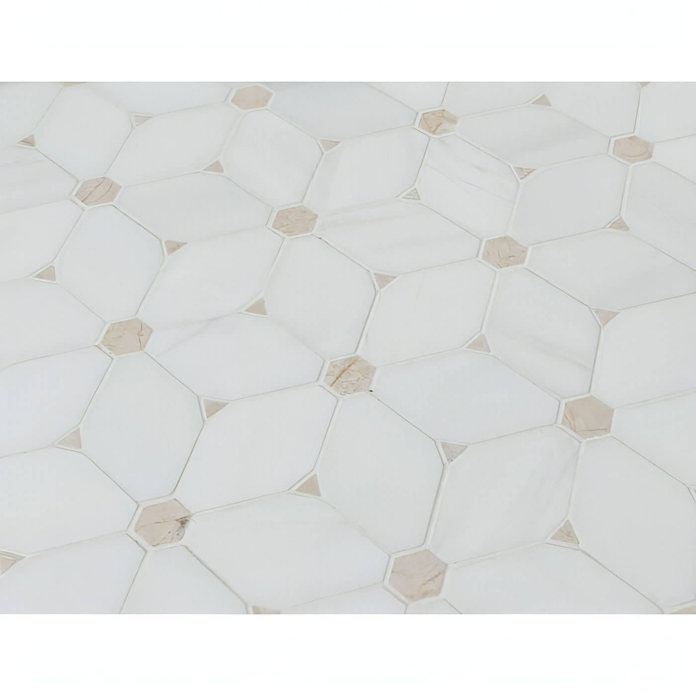 MSI Cecily Pattern Polished Marble Mosaic Tile 10.83" x 12.6"
