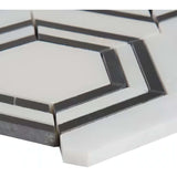 MSI Georama Nero Polished Marble Mosaic