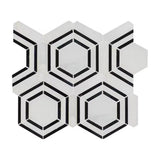 MSI Georama Nero Polished Marble Mosaic