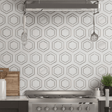 MSI Georoma Grigio Polished Marble Mosaic Tile
