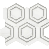 MSI Georoma Grigio Polished Marble Mosaic Tile