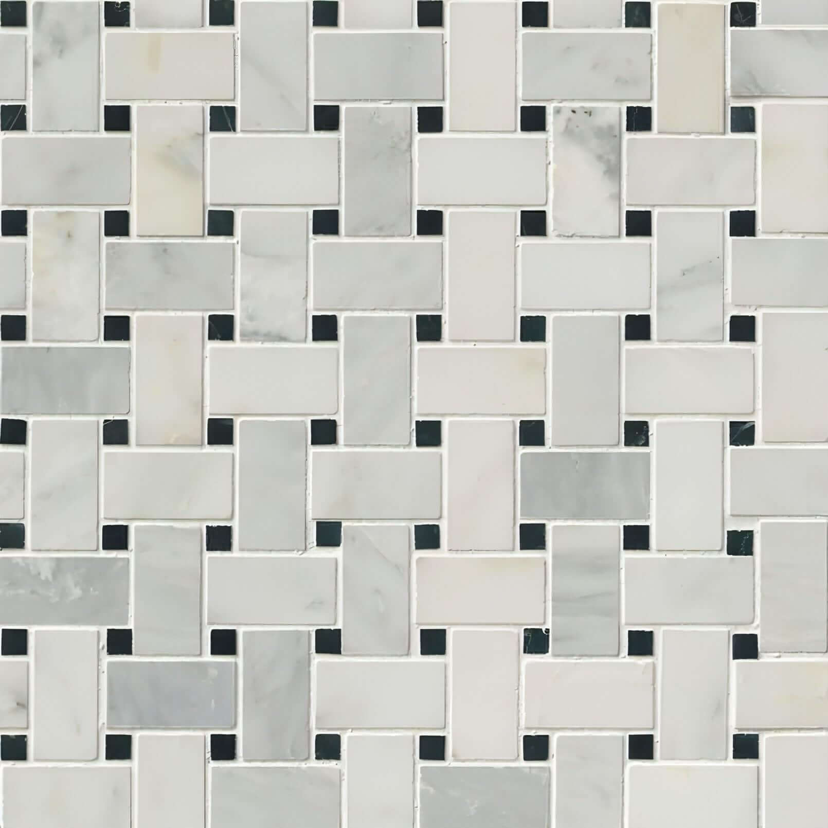 MSI Greecian White Basketweave Mosaic