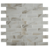 MSI Ivory Amber Beveled Glass Subway Tile