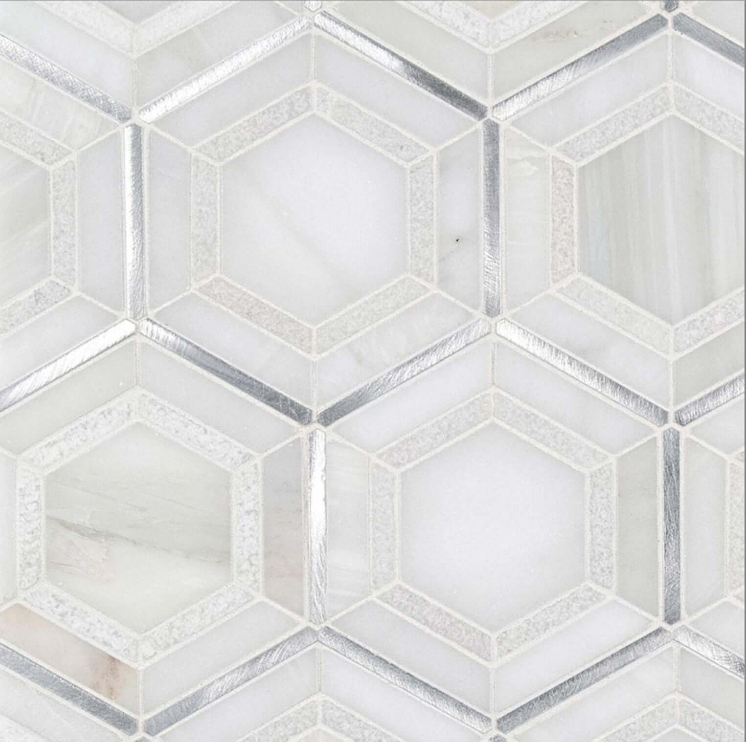 MSI Medici Silver Tile 10.83” x 12.44”