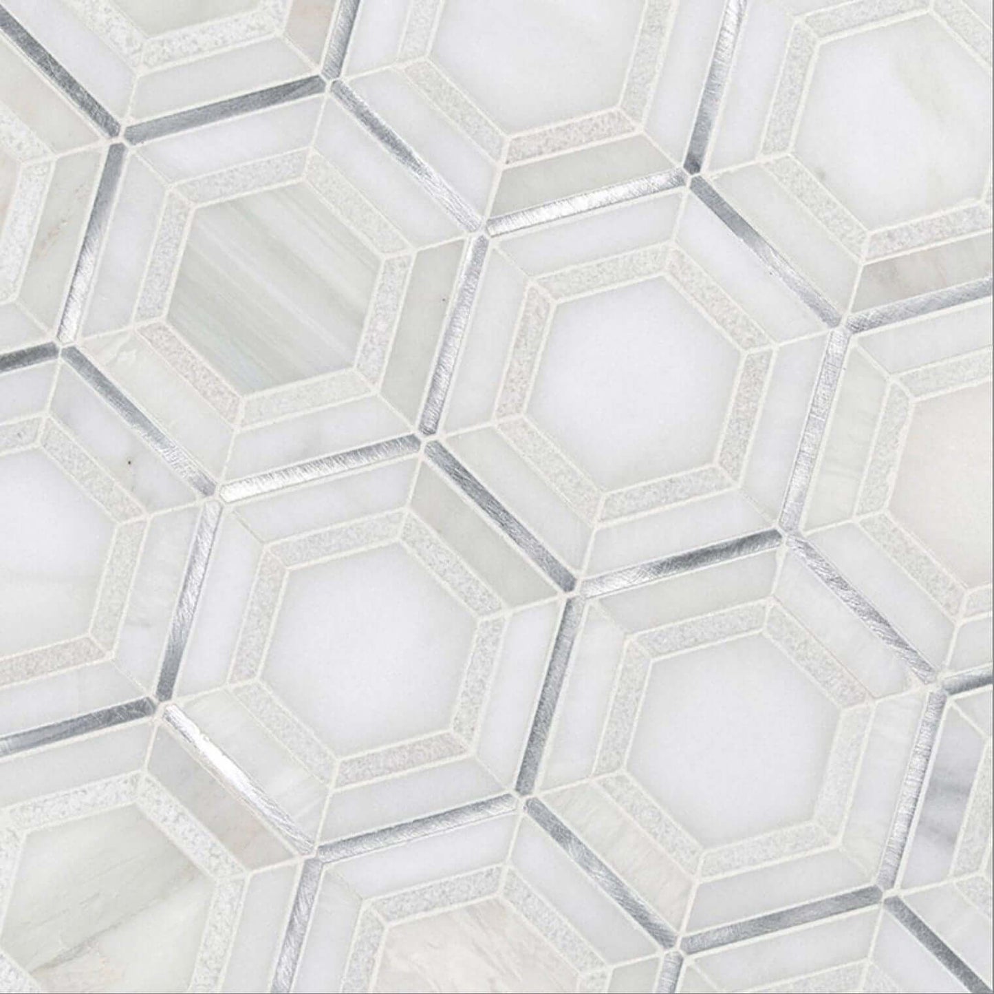 MSI Medici Silver Tile 10.83” x 12.44”
