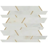 MSI Metro Gold Pattern, Glass Metal Blend Mosaic Tile