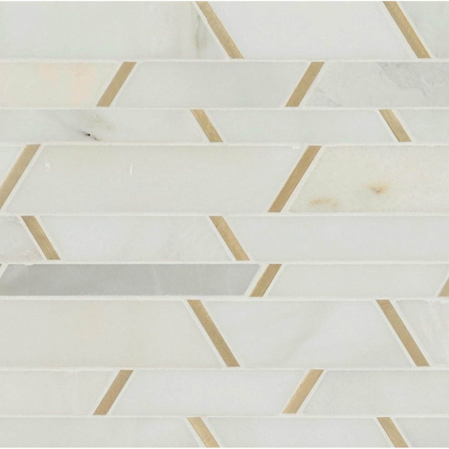 MSI Metro Gold Pattern, Glass Metal Blend Mosaic Tile