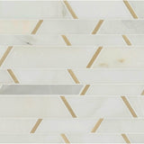 MSI Metro Gold Pattern, Glass Metal Blend Mosaic Tile