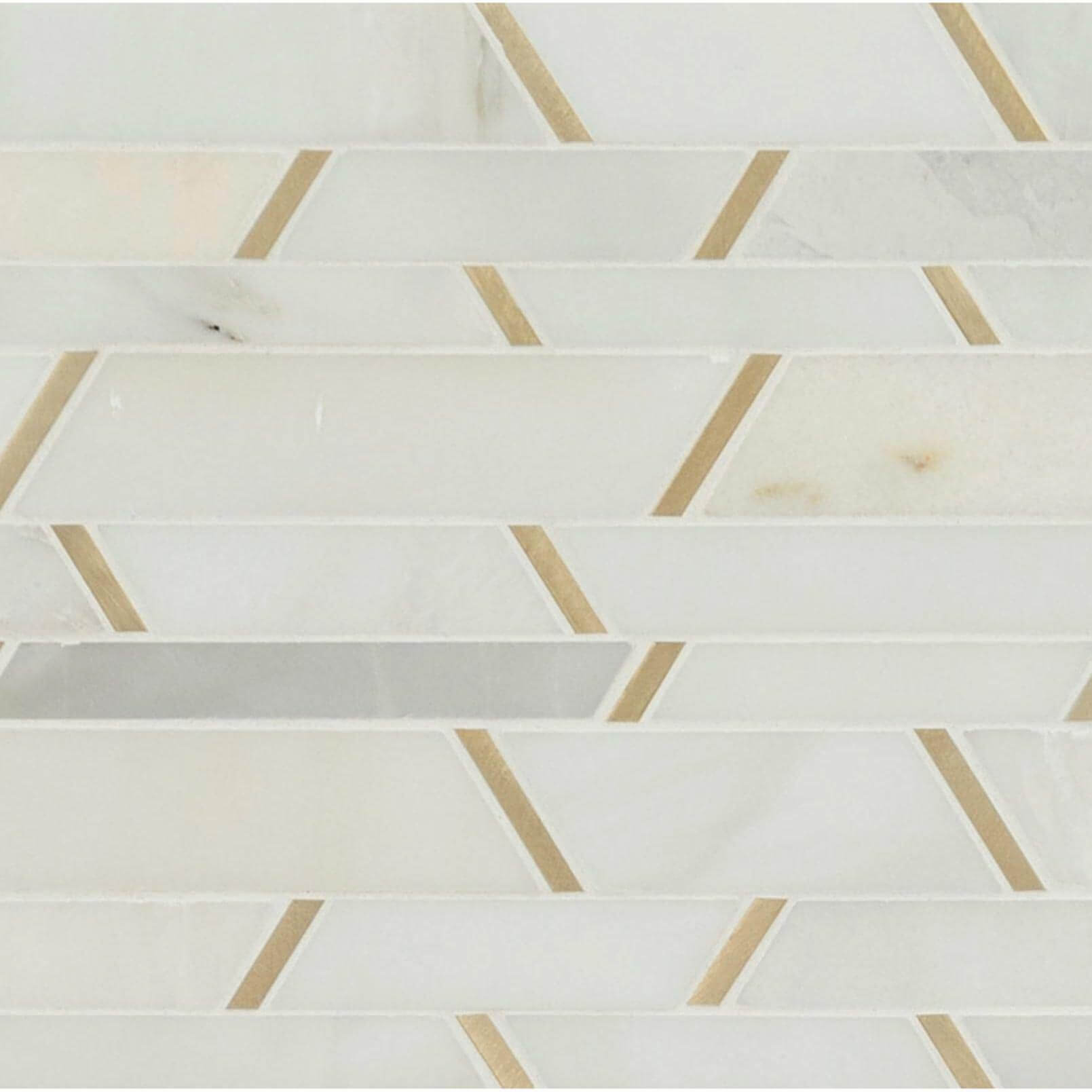 MSI Metro Gold Pattern, Glass Metal Blend Mosaic Tile