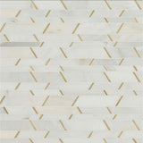 MSI Metro Gold Pattern, Glass Metal Blend Mosaic Tile