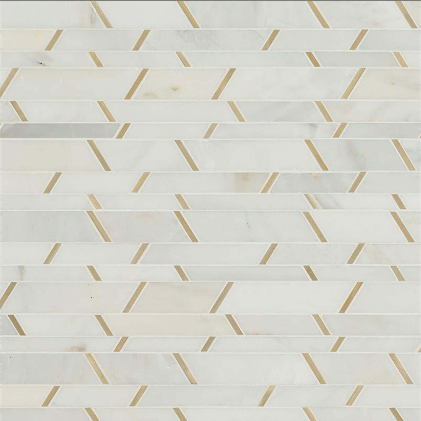 MSI Metro Gold Pattern, Glass Metal Blend Mosaic Tile