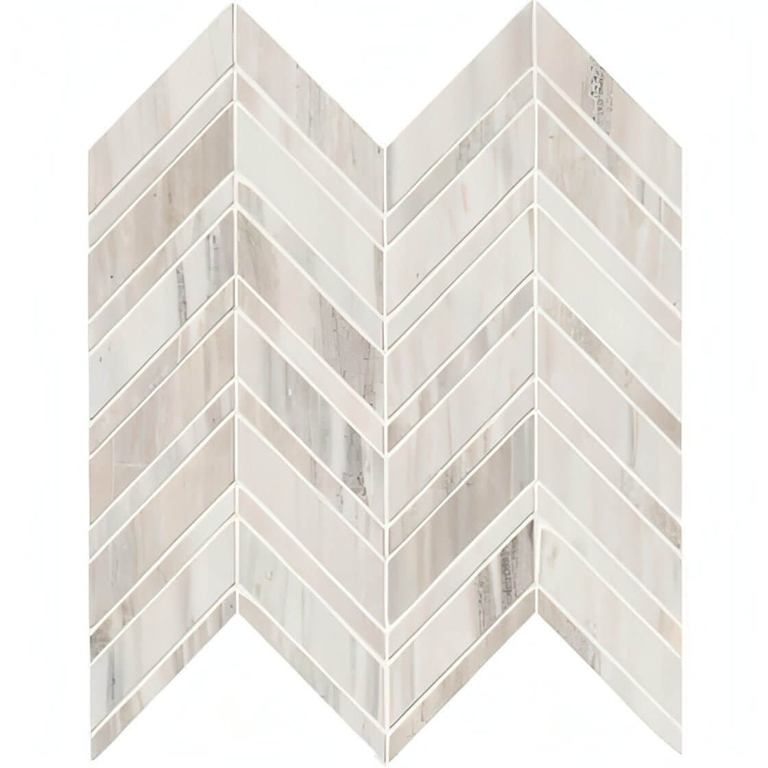MSI Palisandro Chevron 12 X12 x10mm Polished Marble Mosaic Tile