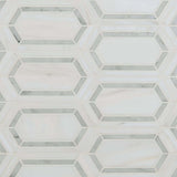 MSI Pavilion Picket 12x12 Polished Bianco Dolomite + Carrara Bianco
