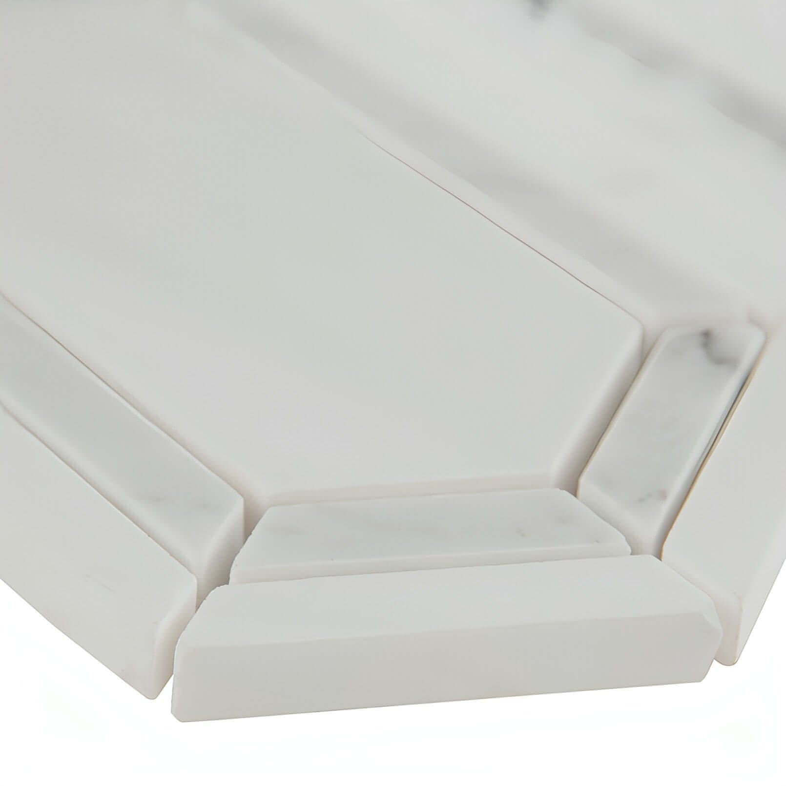 MSI Pavilion Picket 12x12 Polished Bianco Dolomite + Carrara Bianco