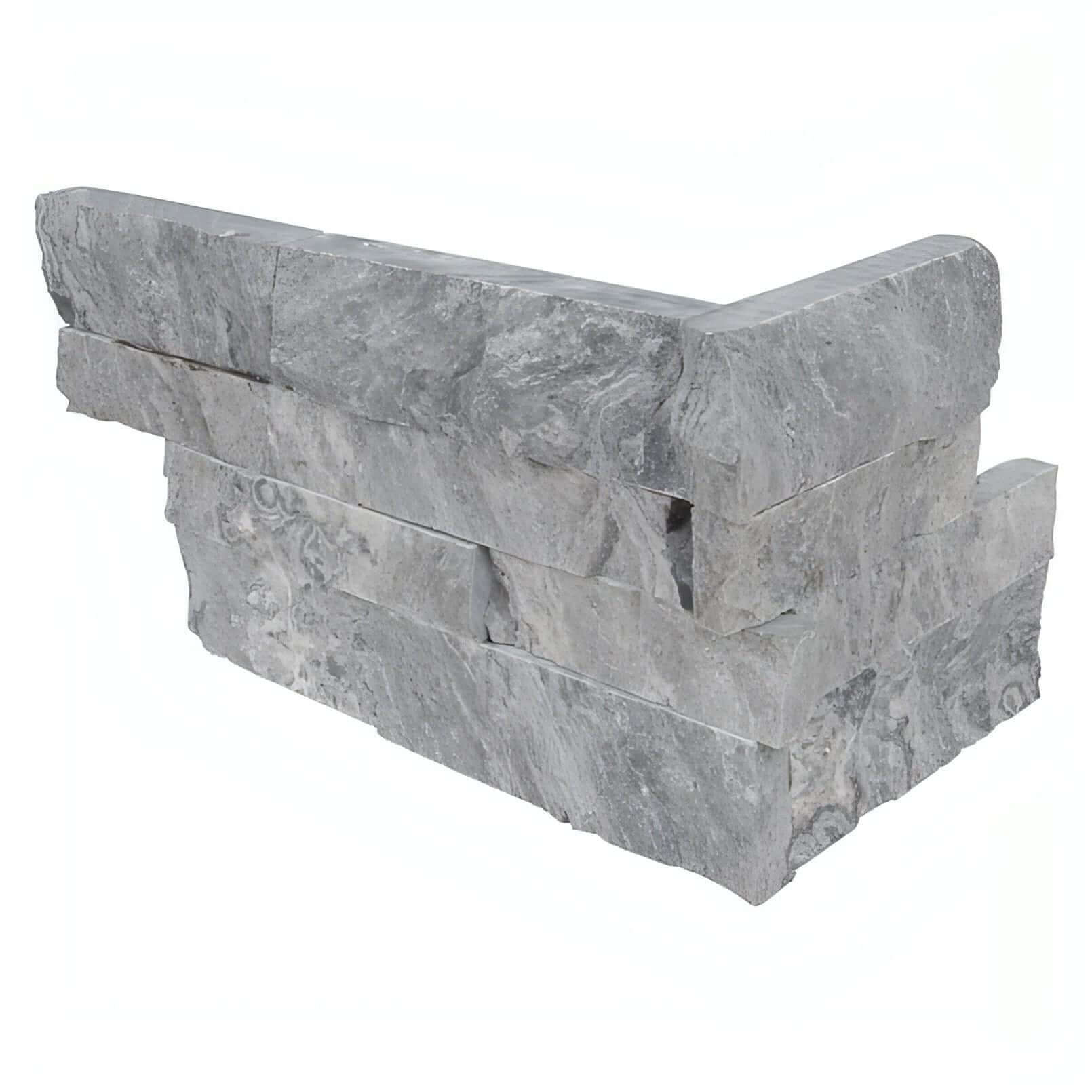 MSI Rockmount Glacial Grey Marble Corner Piece 6X18X6