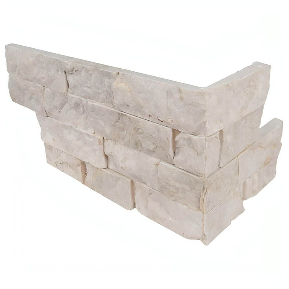 MSI Rockmount Mayra White Limestone Corner Piece 6X18 L
