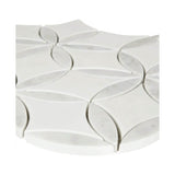 MSI Thassos White + Carrara White  Daisy Mosaic - La Fleur Polished Mosaic