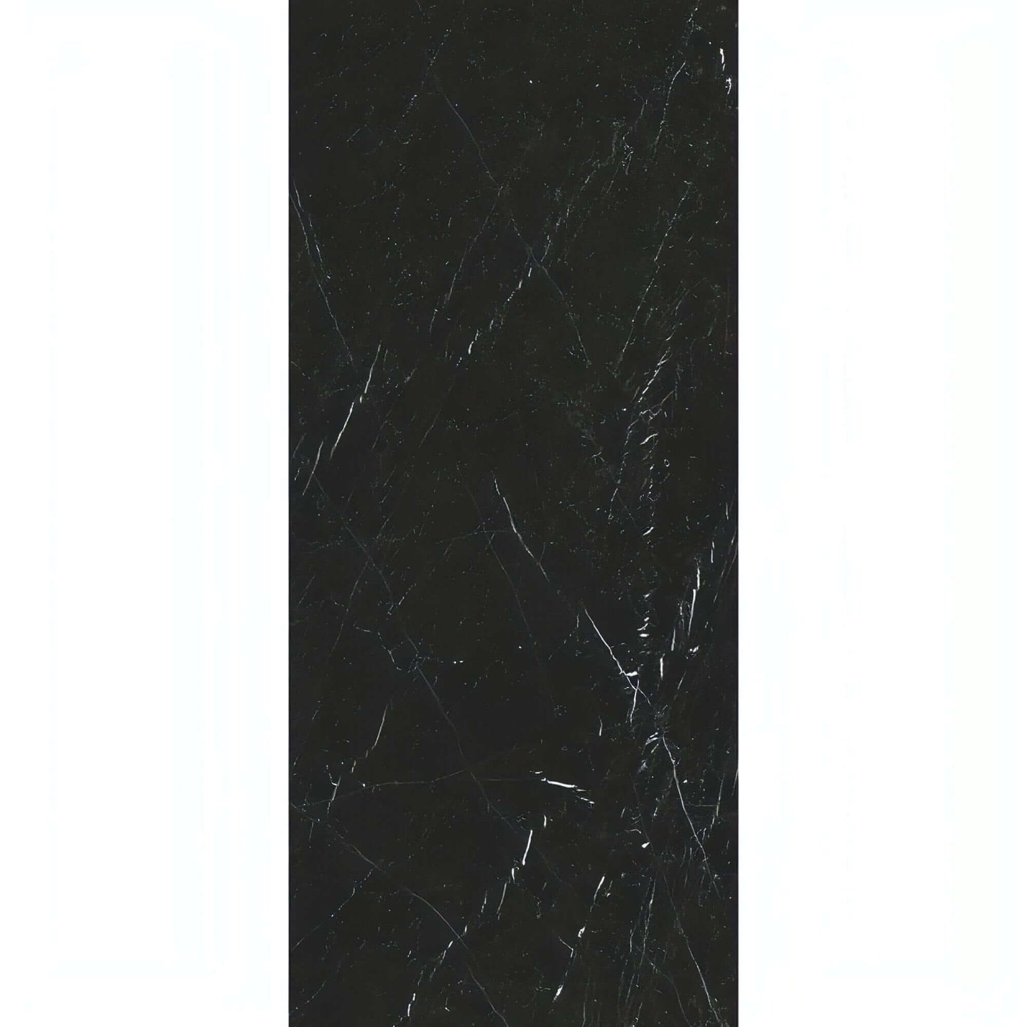Nero Marquina Marble 12" X 24" Tile, 3/8