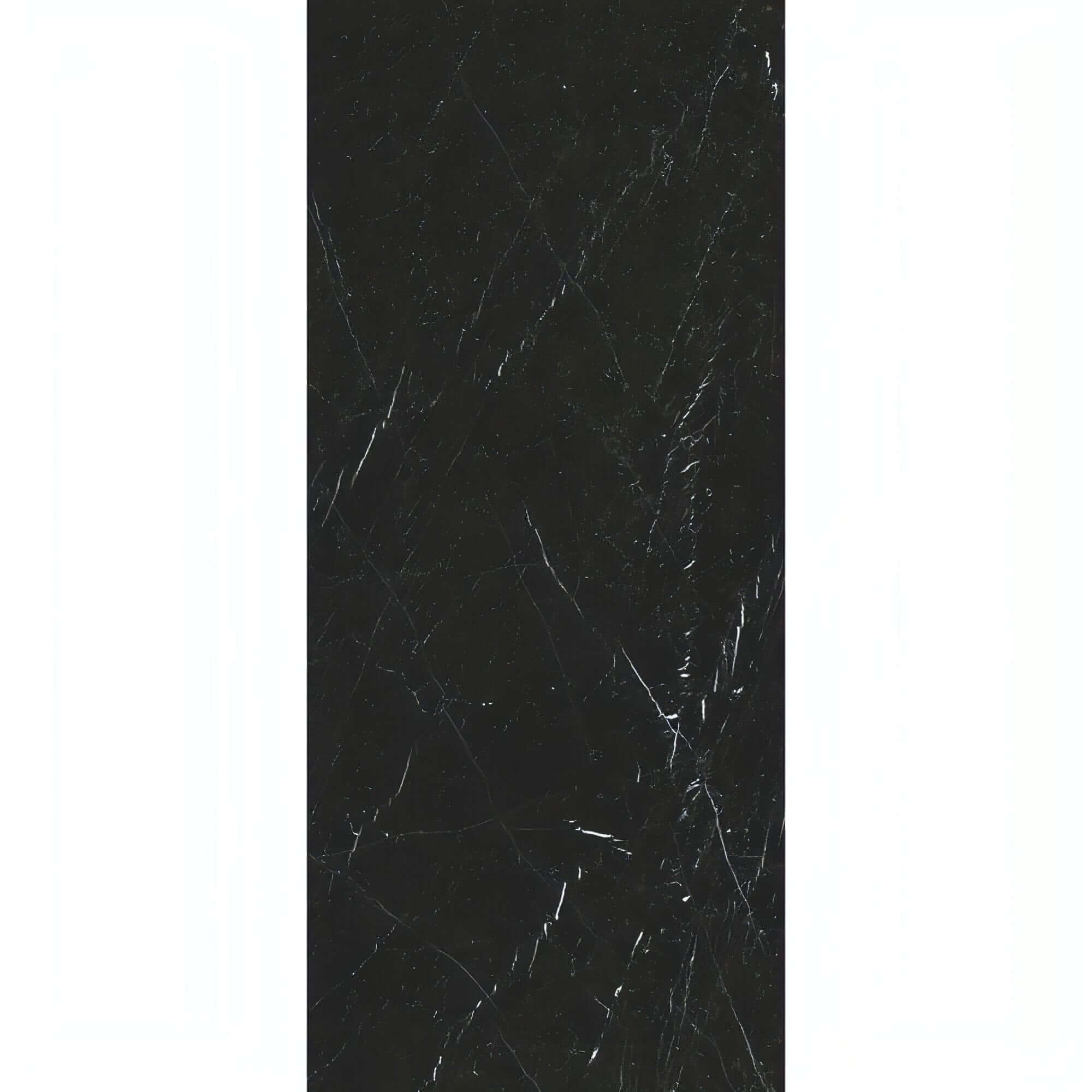 Nero Marquina Marble 12" X 24" Tile, 3/8