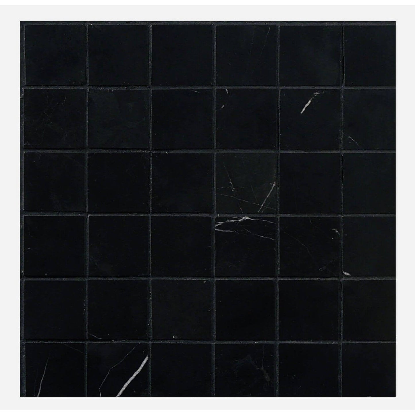 Nero Marquina Marble  2" X 2" Mosaic