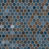 Penny Round Azul Glossy