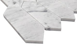 Carrara White Italian Marble Picket  Mosaic Tile Polished