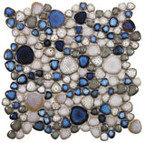 Poseidon Atlas 11.50 x 11.50 Pebble Mosaic Tile - Pool Rated