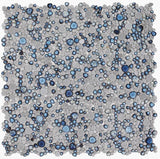 Poseidon Cielo 11.5 x 11.5 Pebble Mosaic Tile - Pool Rated