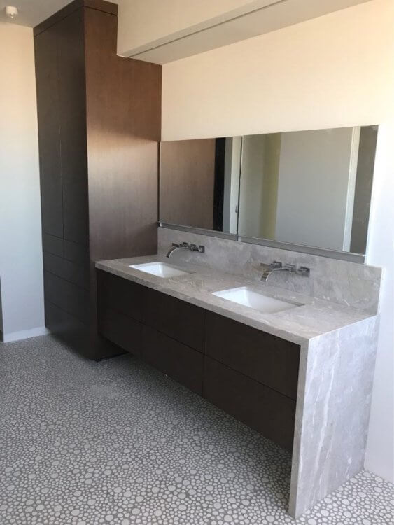 Poseidon Fancy White 11.5 x 11.5 Pebble Mosaic Tile - Pool Rated