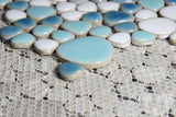 Poseidon Jewel Iris 11.5 x 11.5 Pebble Mosaic Tile - Pool Rated
