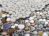 Poseidon Mango 11.50 x 11.50 Pebble Mosaic Tile - Pool Rated