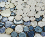 Poseidon Ocean 11.50 x 11.50 Pebble Mosaic Tile - Pool Rated