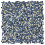 Poseidon Ocean 11.50 x 11.50 Pebble Mosaic Tile - Pool Rated