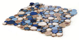 Poseidon Seaside 11.5 x 11.5 Pebble Mosaic Tile - Pool Rated
