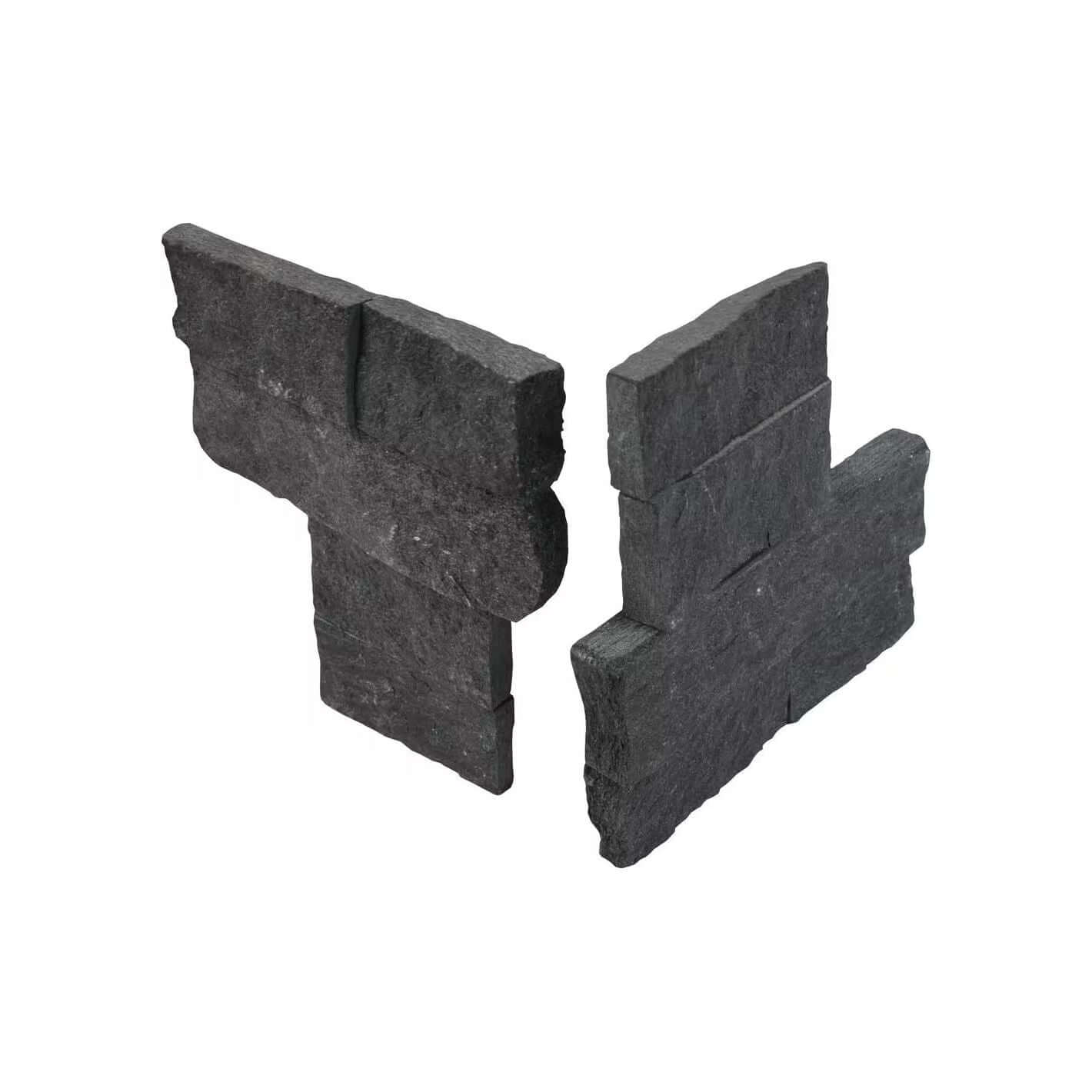 Premium Black Slate Ledger Corner 6” x 12” x 6”