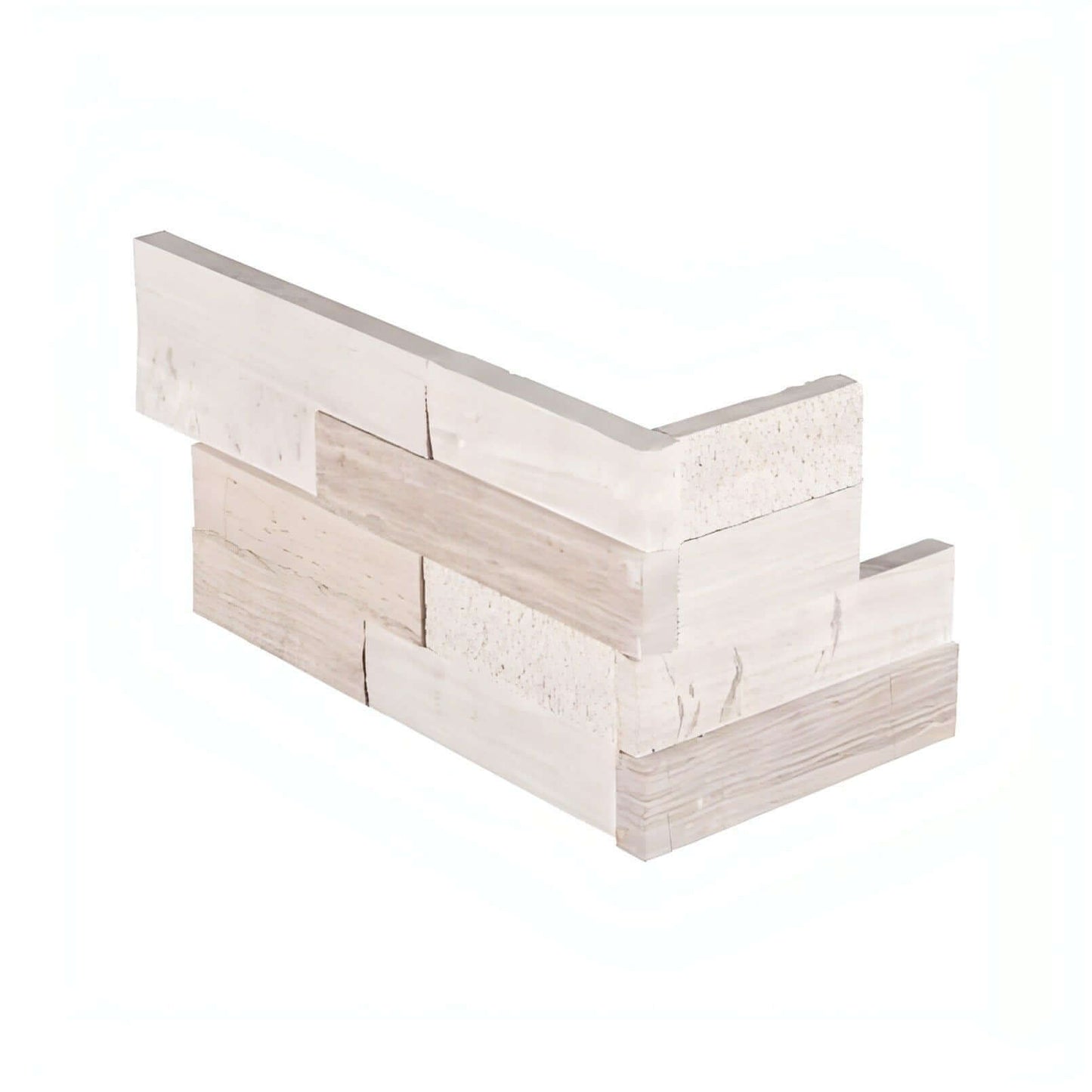 ROCKMOUNT White Oak Multi Finish Splitface L Panel, 6x18x6