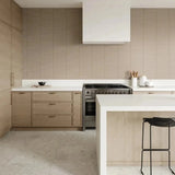 Sahara 1" x 12" Matte Porcelain Mosaic Tile in Taupe