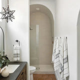 Sahara 1" x 12" Matte Porcelain Mosaic Tile in White