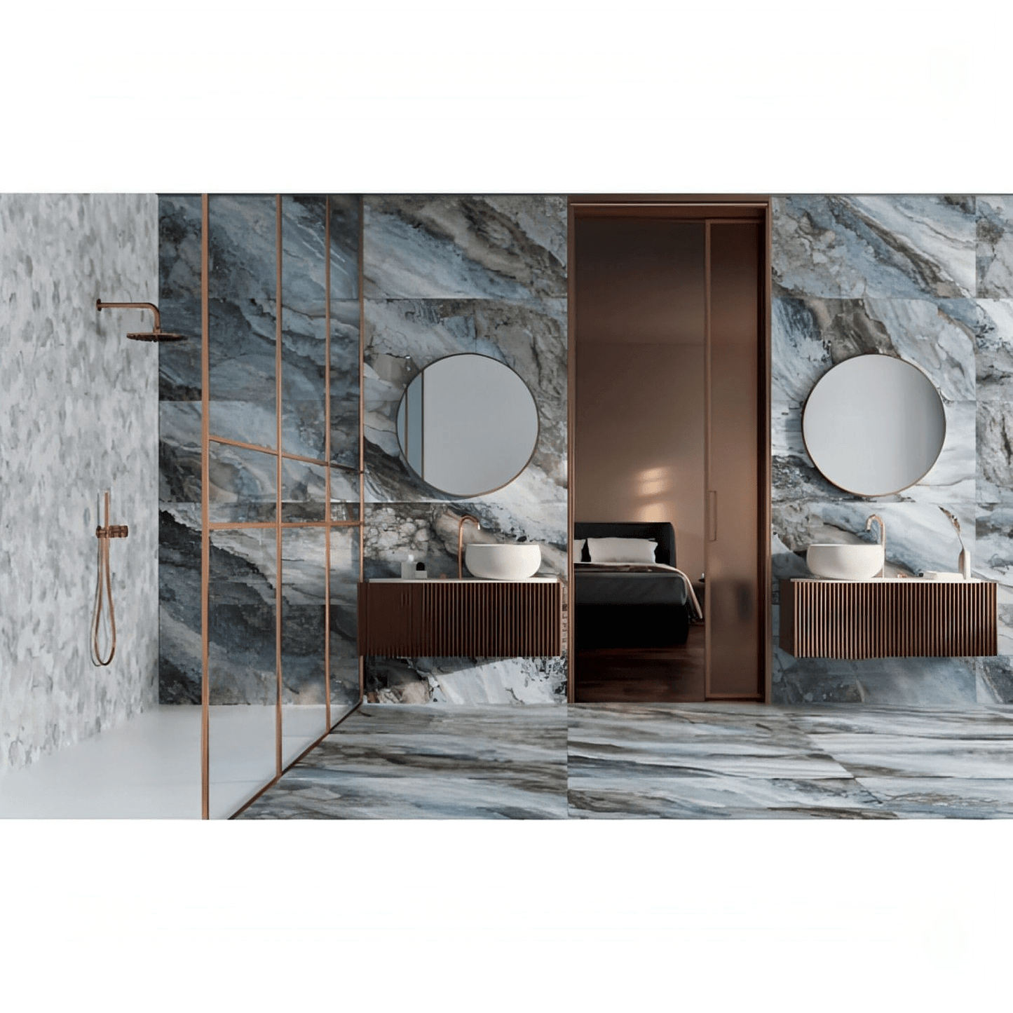 Sant'Agostino Mystic Ocean Polished 12 x 24