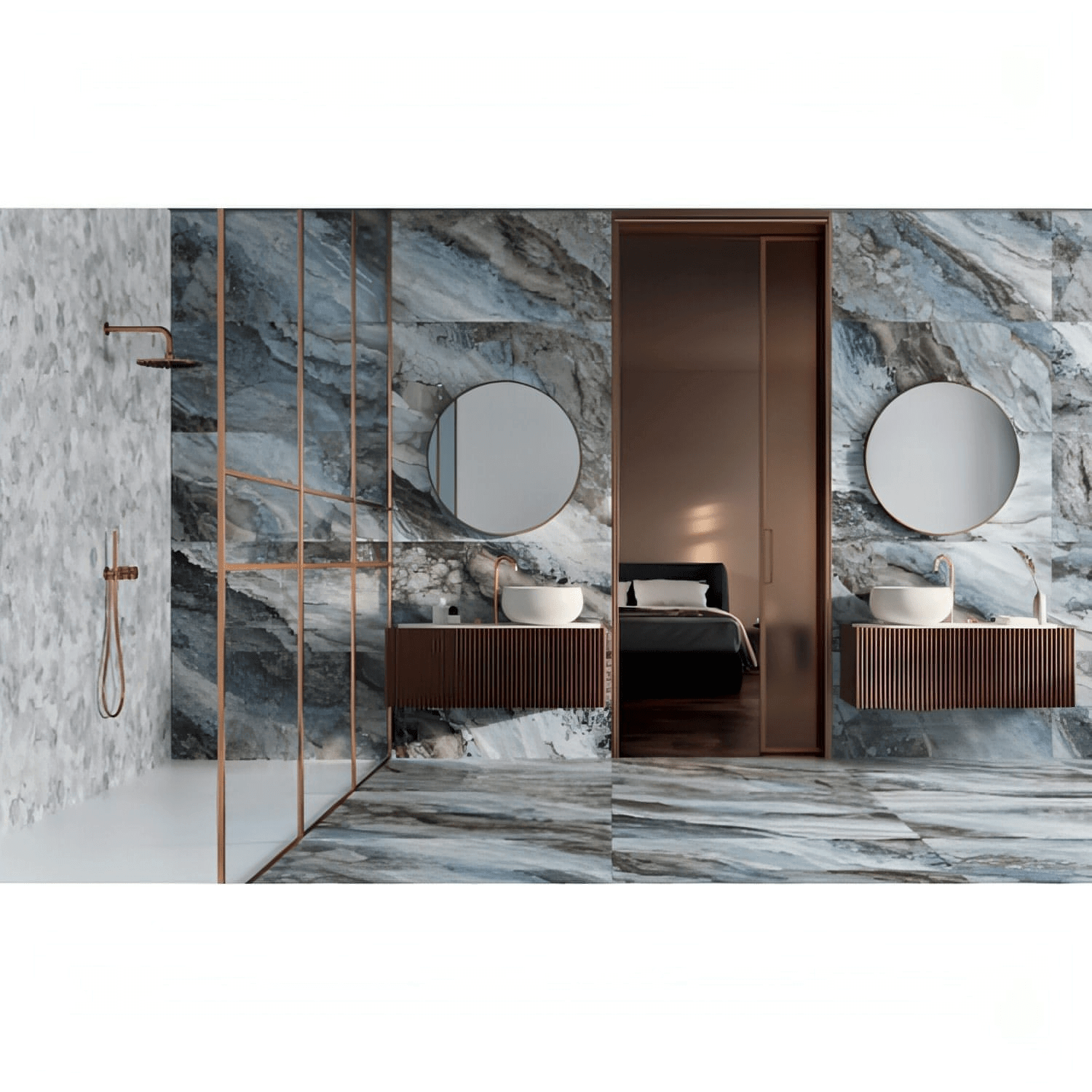 Sant'Agostino Mystic Ocean Polished 12 x 24
